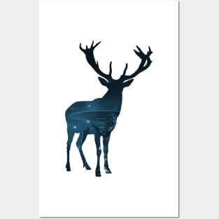 Space Inside deer Posters and Art